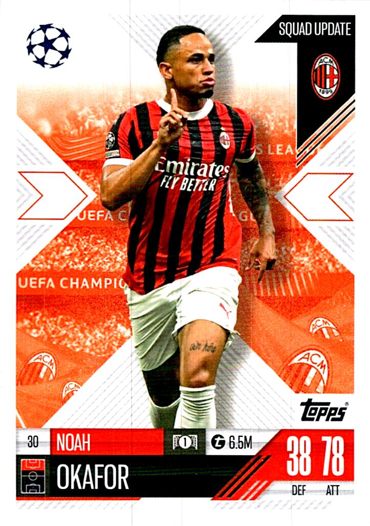 Match Attax Extra 2025 Noah Okafor nº30