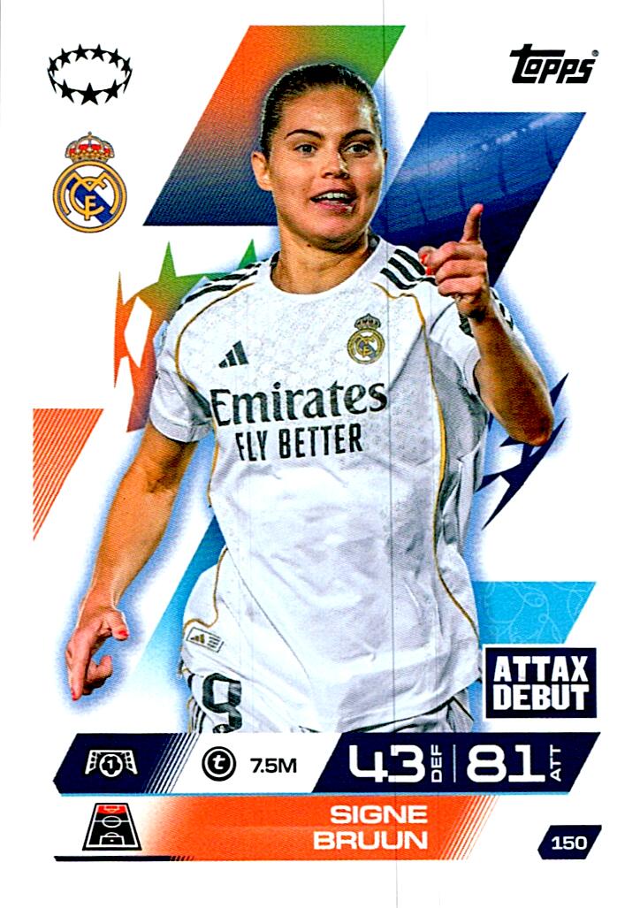 TOPPS MATCH ATTAX EXTRA 2025/26 SIGNE BRUUN Nº150