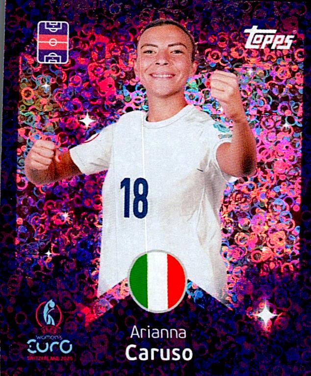 TOPPS WOMEN´S EURO SWITZERLAND 2025 GLÓDÍS ARIANNA CARUSO Nº170