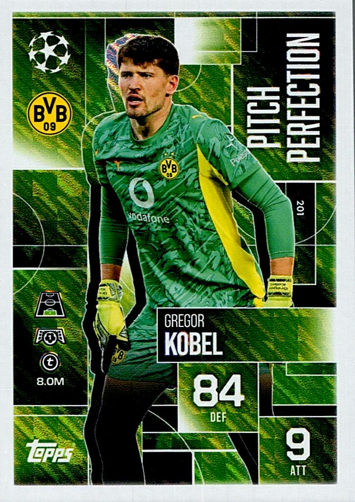 TOPPS MATCH ATTAX EXTRA 2025/26 GREGOR KOBEL PITCH PERFECTION Nº201