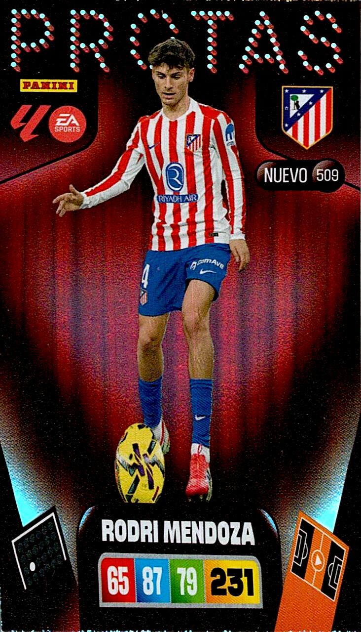 ADRENALYN LA LIGA 2025/2026 RODRI MENDOZA NUEVO PROTAS Nº509