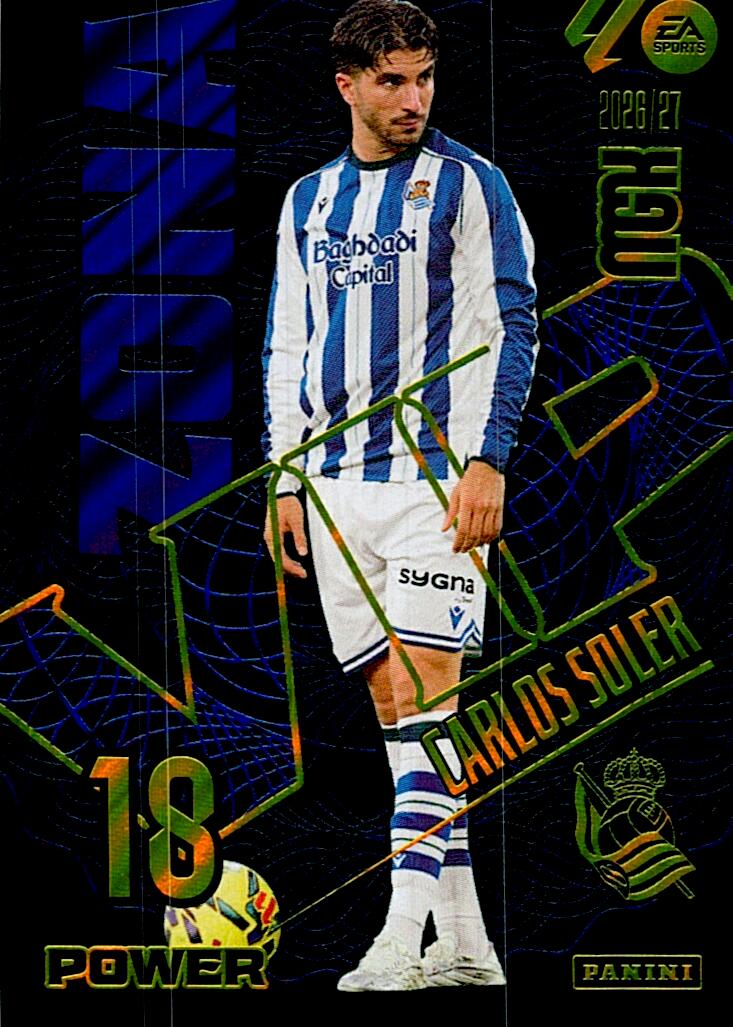 MEGACRACKS 2026/2027 ZONA VIP POWER CARLOS SOLER REAL SOCIEDAD Nº390P