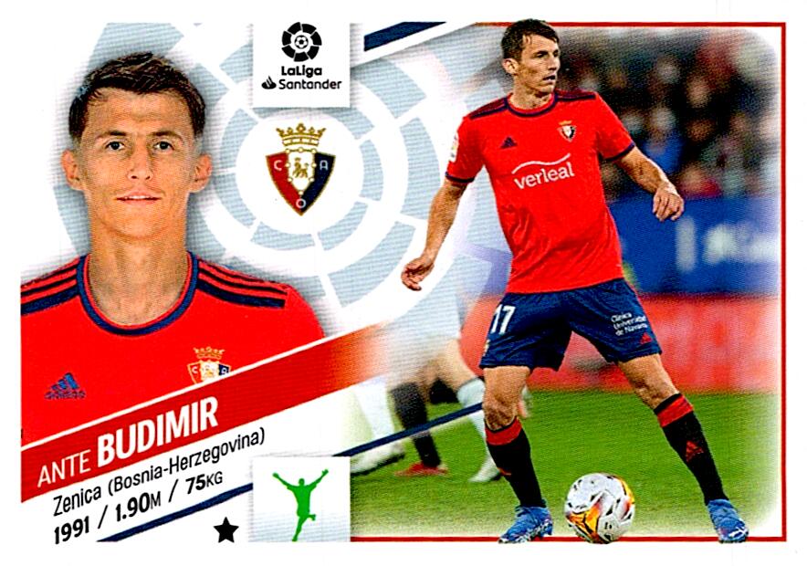 Cromo Liga Este 2022/2023 BUDIMIR CA OSASUNA Nº19