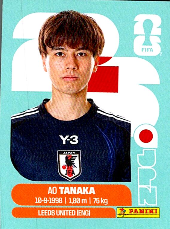 STICKERS FIFA WORLD CUP 2026 AO TANAKA NºJPN 10