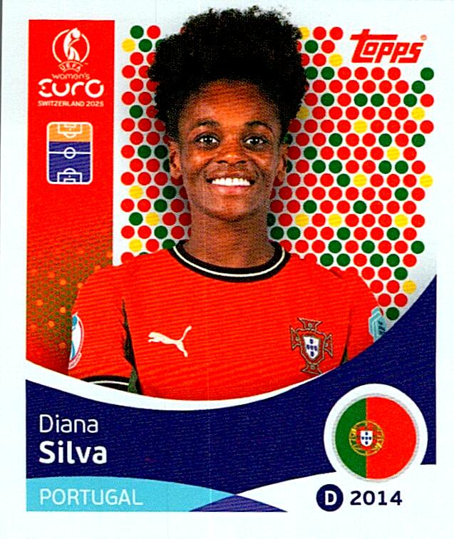 TOPPS WOMEN´S EURO SWITZERLAND 2025 DIANA SILVA Nº122