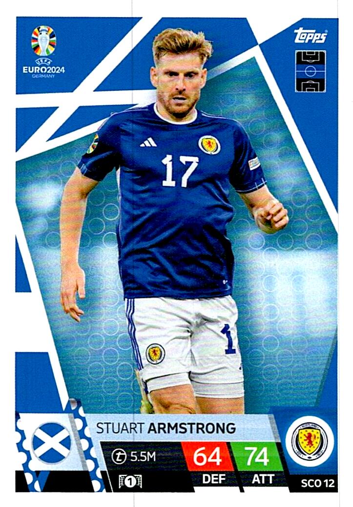 TOPPS MATCH ATTAX UEFA EURO 2024 STUART ARMSTRONG ESCOCIA NºSCO12
