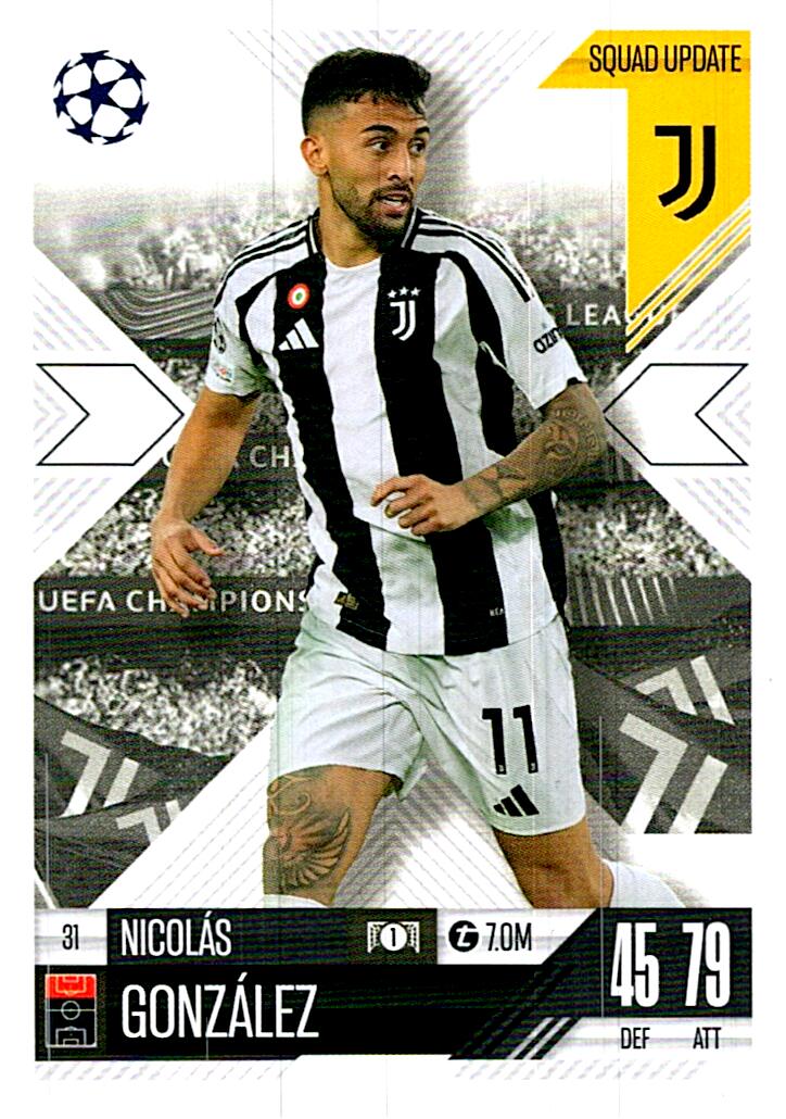 Match Attax Extra 2025 Nicolás González nº31