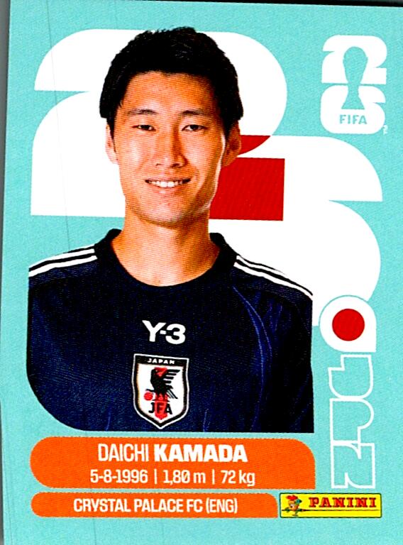 STICKERS FIFA WORLD CUP 2026 DAICHI KAMADA NºJPN 11