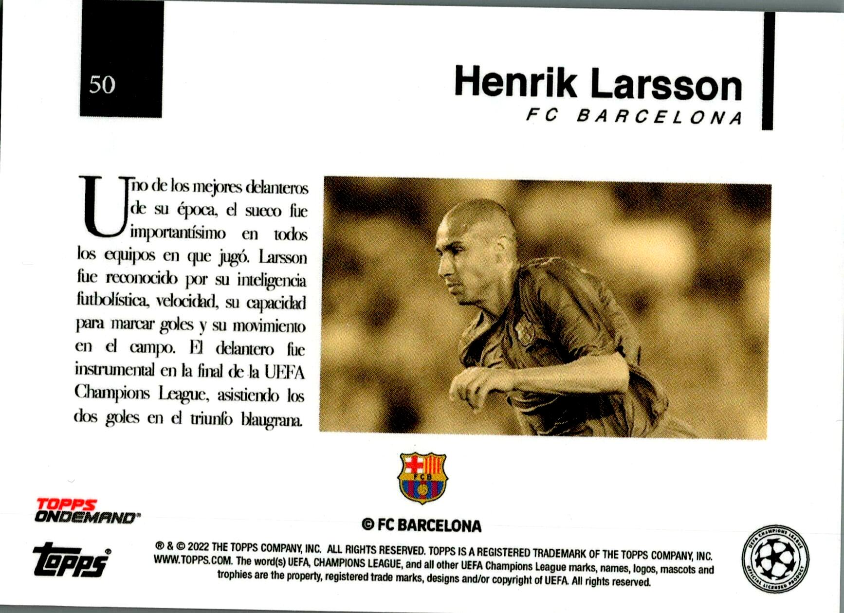 TOPPS SIMPLICIDAD 2021/2022 HENRIK LARSSON