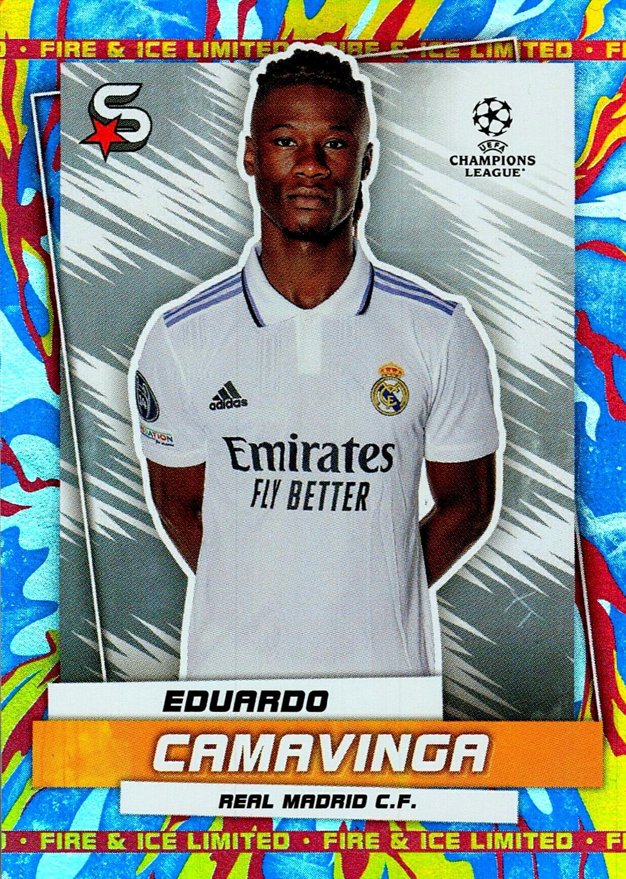 TOPPS SUPERSTAR UCL 2023 CAMAVINGA Nº41 FIRE & ICE LIMITED