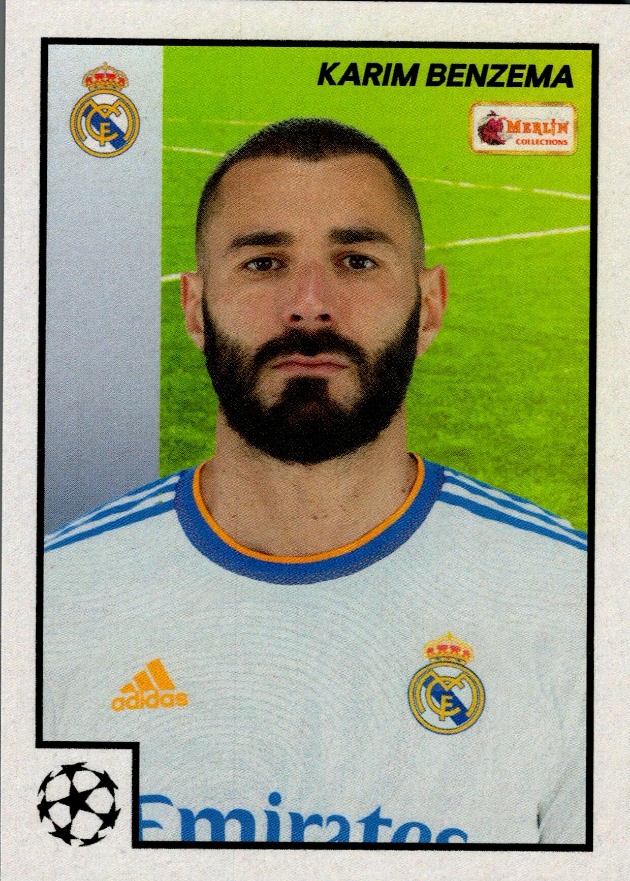TOPPS MERLIN HERITAGE 97 2021/2022 BENZEMA Nº25