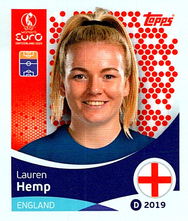 TOPPS WOMEN´S EURO SWITZERLAND 2025 LAUREN HEMP Nº267