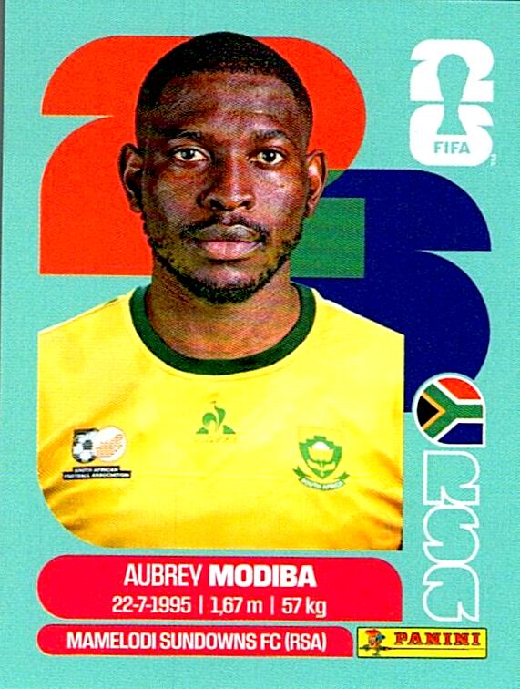STICKERS FIFA WORLD CUP 2026 AUBREY MODIBA NºRSA 4