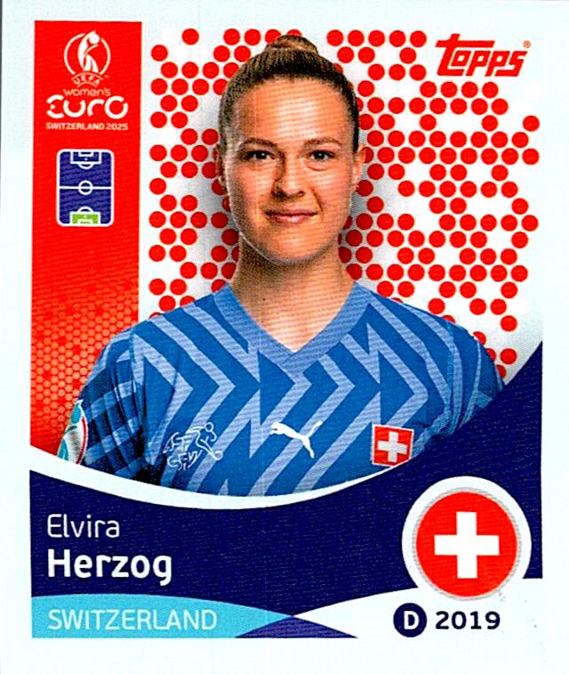 TOPPS WOMEN´S EURO SWITZERLAND 2025 ELVIRA HERZOG Nº31