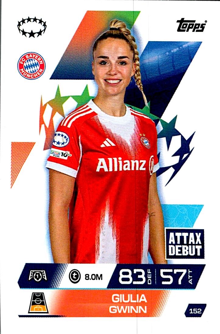 TOPPS MATCH ATTAX EXTRA 2025/26 GIULIA GWINN Nº152