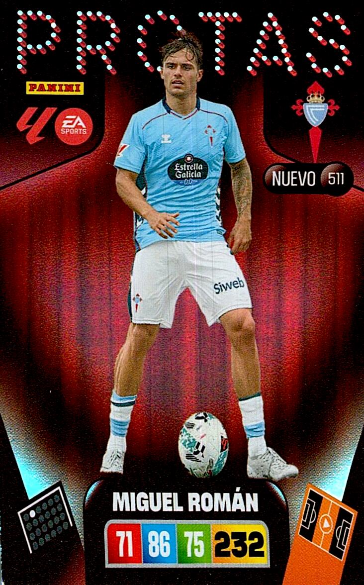 ADRENALYN LA LIGA 2025/2026 MIGUEL ROMAN NUEVO PROTAS Nº511