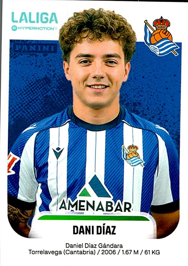LALIGA HYPERMOTION 2025-26 DANI DIAZ REAL SOCIEDAD B Nº360