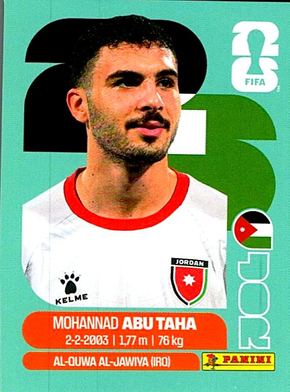 STICKERS FIFA WORLD CUP 2026 MOHANNAD ABU TAHA NºJOR 12