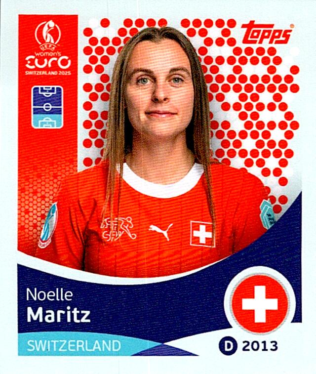 TOPPS WOMEN´S EURO SWITZERLAND 2025 NOELLE MARITZ Nº32