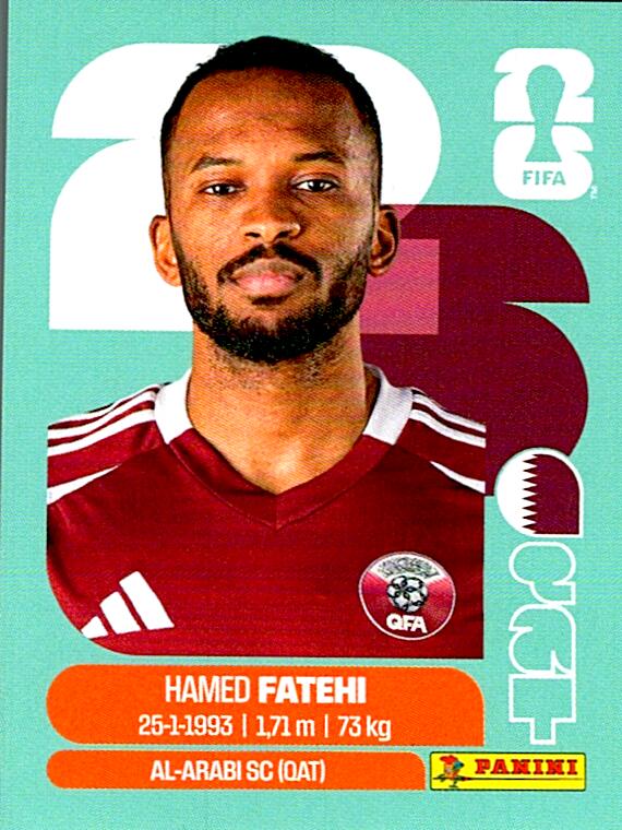 STICKERS FIFA WORLD CUP 2026 HAMED FATEHI NºQAT 12