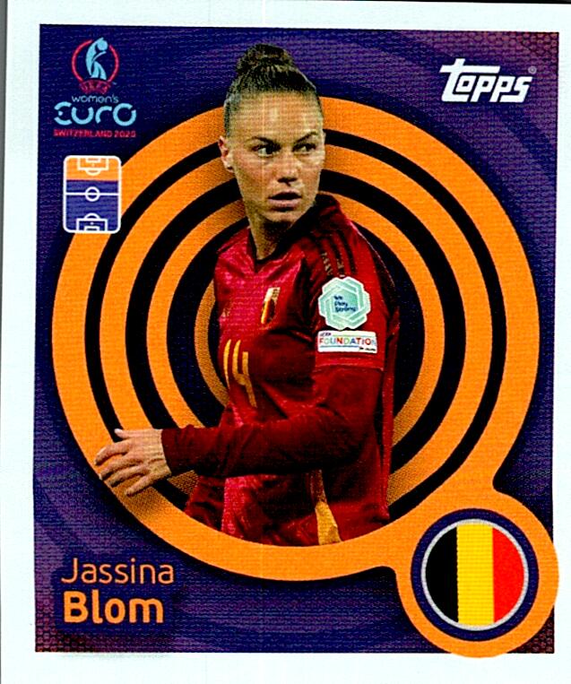 TOPPS WOMEN´S EURO SWITZERLAND 2025 JASSINA BLOM Nº125