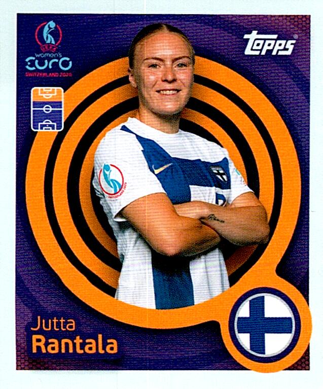 TOPPS WOMEN´S EURO SWITZERLAND 2025 JUTTA RANTALA Nº77