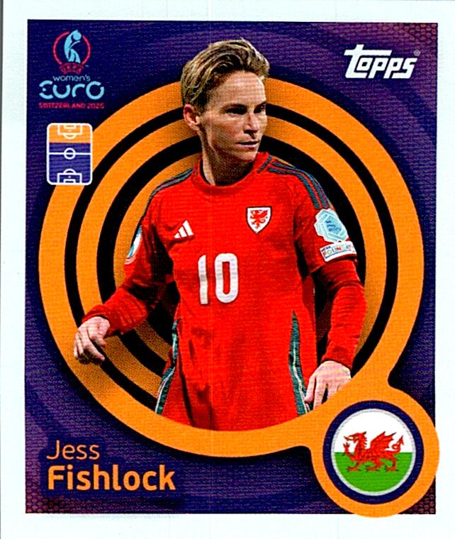 TOPPS WOMEN´S EURO SWITZERLAND 2025 JESS FISHLOCK Nº269