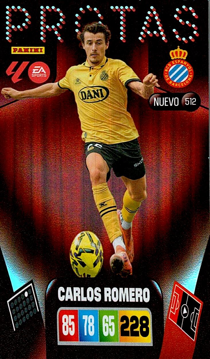 ADRENALYN LA LIGA 2025/2026 CARLOS ROMERO NUEVO PROTAS Nº512