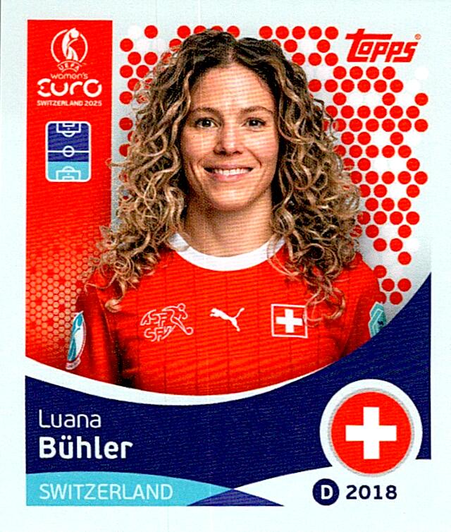 TOPPS WOMEN´S EURO SWITZERLAND 2025 LUANA BÜHLER Nº33