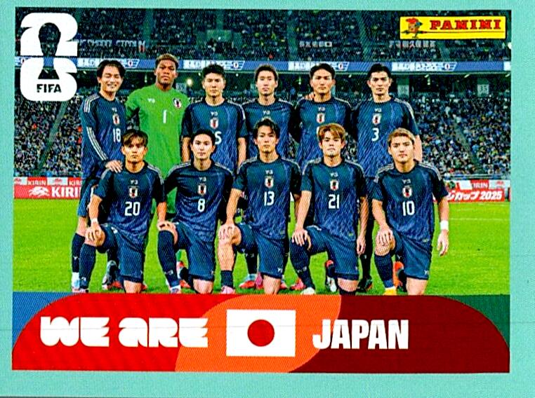 STICKERS FIFA WORLD CUP 2026 ALINEACION NºJPN 13