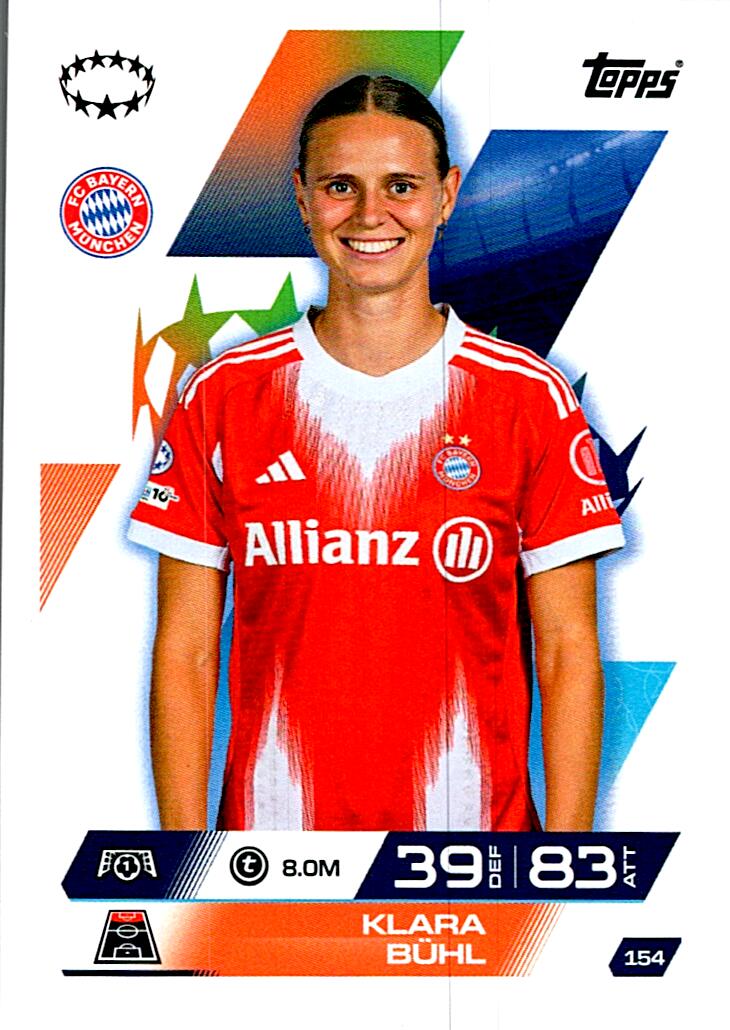 TOPPS MATCH ATTAX EXTRA 2025/26 KLARA BÜHL Nº154
