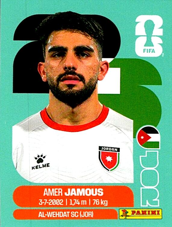 STICKERS FIFA WORLD CUP 2026 AMER JAMOUS NºJOR 14