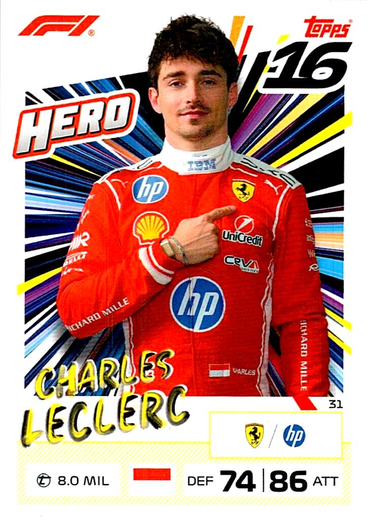 TURBO ATTAX FORMULA 1 2026 CHARLES LECLERC Nº31