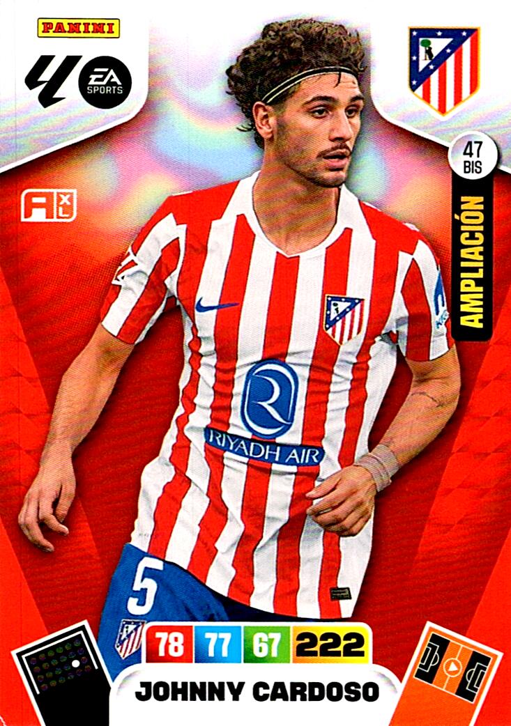 ADRENALYN LA LIGA 2025/2026 JOHNNY CARDOSO AMPLIACION Nº47BIS