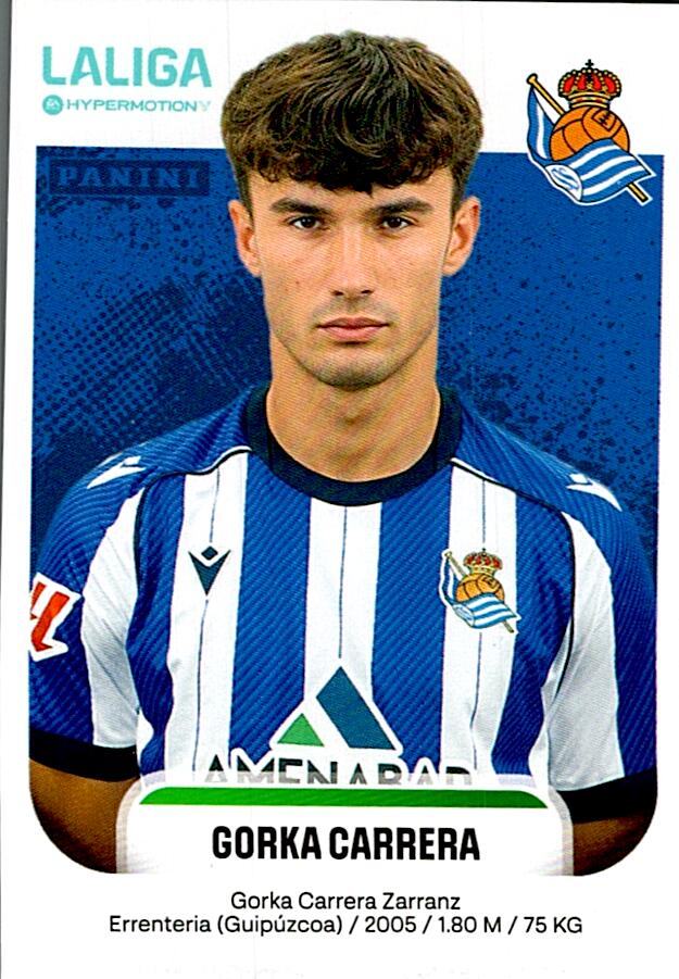 LALIGA HYPERMOTION 2025-26 GORKA CARRERA REAL SOCIEDAD B Nº362