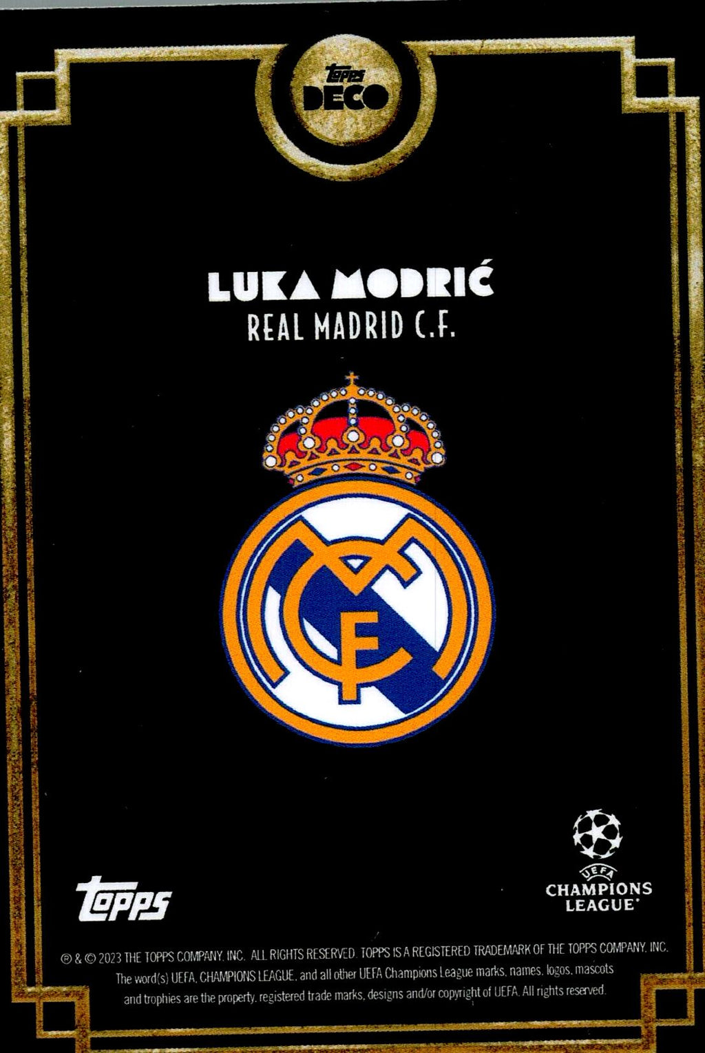 TOPPS DECO UCL 2022/2023 LUKA MODRIC