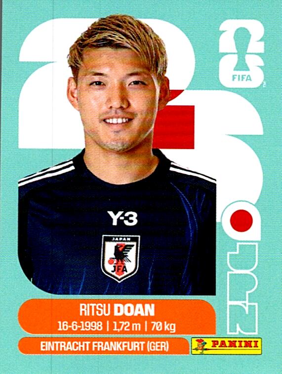 STICKERS FIFA WORLD CUP 2026 RITSU DOAN NºJPN 14