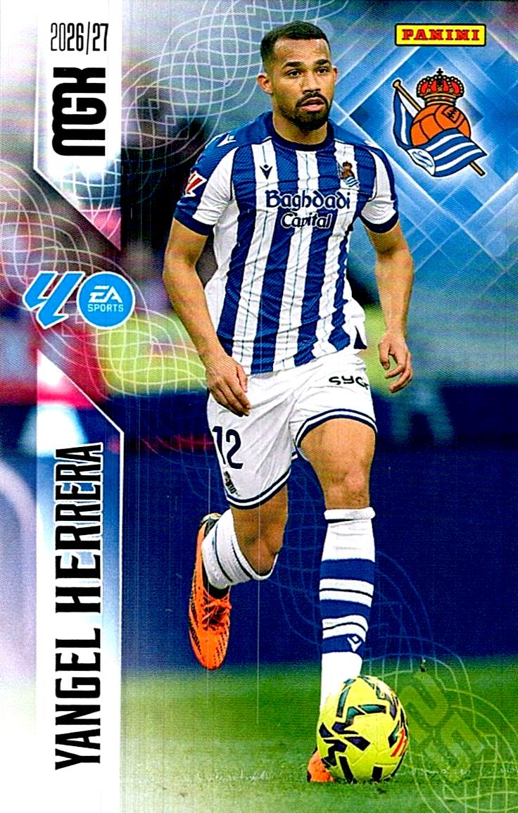 MEGACRACKS 2026/2027 YANGEL HERRERA REAL SOCIEDAD Nº318 SEGUNDA EDICION