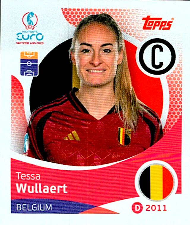 TOPPS WOMEN´S EURO SWITZERLAND 2025 TESSA WULLAERT Nº126