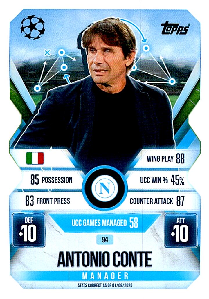 TOPPS MATCH ATTAX EXTRA 2025/26 ANTONIO CONTE Nº94