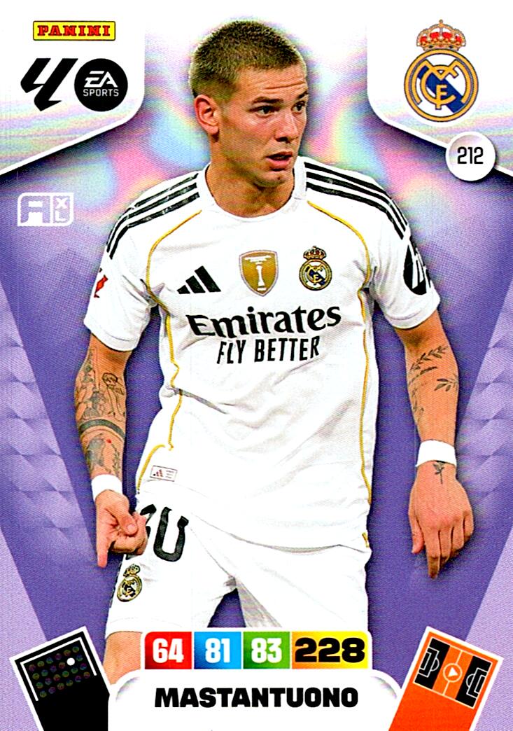 ADRENALYN LA LIGA 2025/2026 MASTANTUONO REAL MADRID Nº212