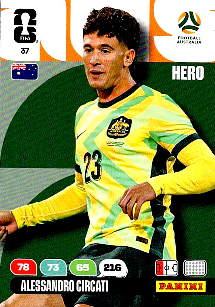 ADRENALYN WORLD CUP 2026 ALESSANDRO CIRCATI AUSTRALIA Nº37