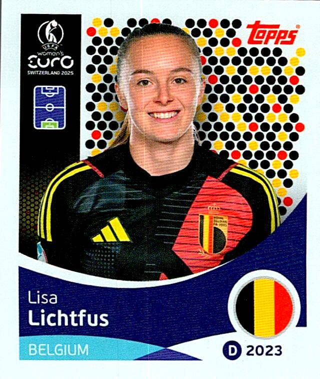 TOPPS WOMEN´S EURO SWITZERLAND 2025 LISA LICHTFUS Nº127