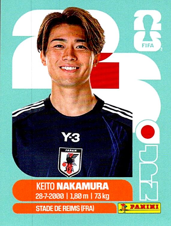 STICKERS FIFA WORLD CUP 2026 KEITO NAKAMURO NºJPN 15