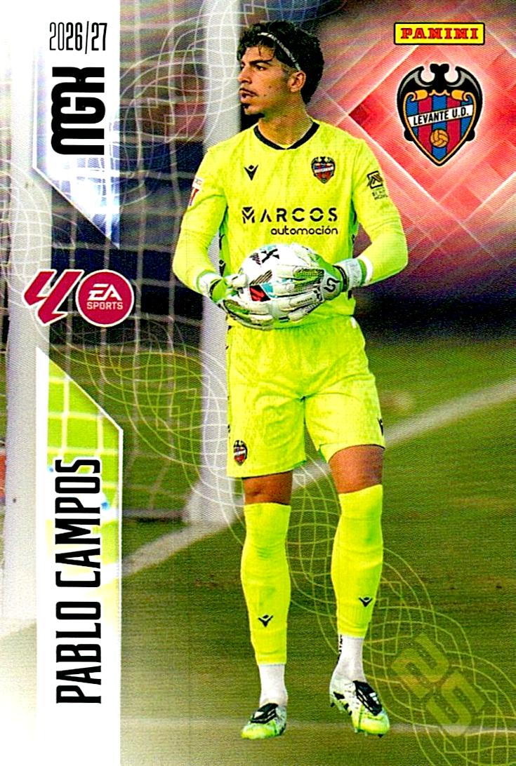 MEGACRACKS 2026/2027 PABLO CAMPOS LEVANTE UD Nº201