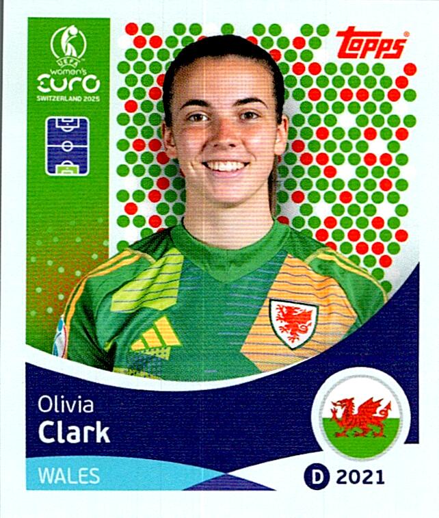 TOPPS WOMEN´S EURO SWITZERLAND 2025 OLIVIA CLARK Nº271