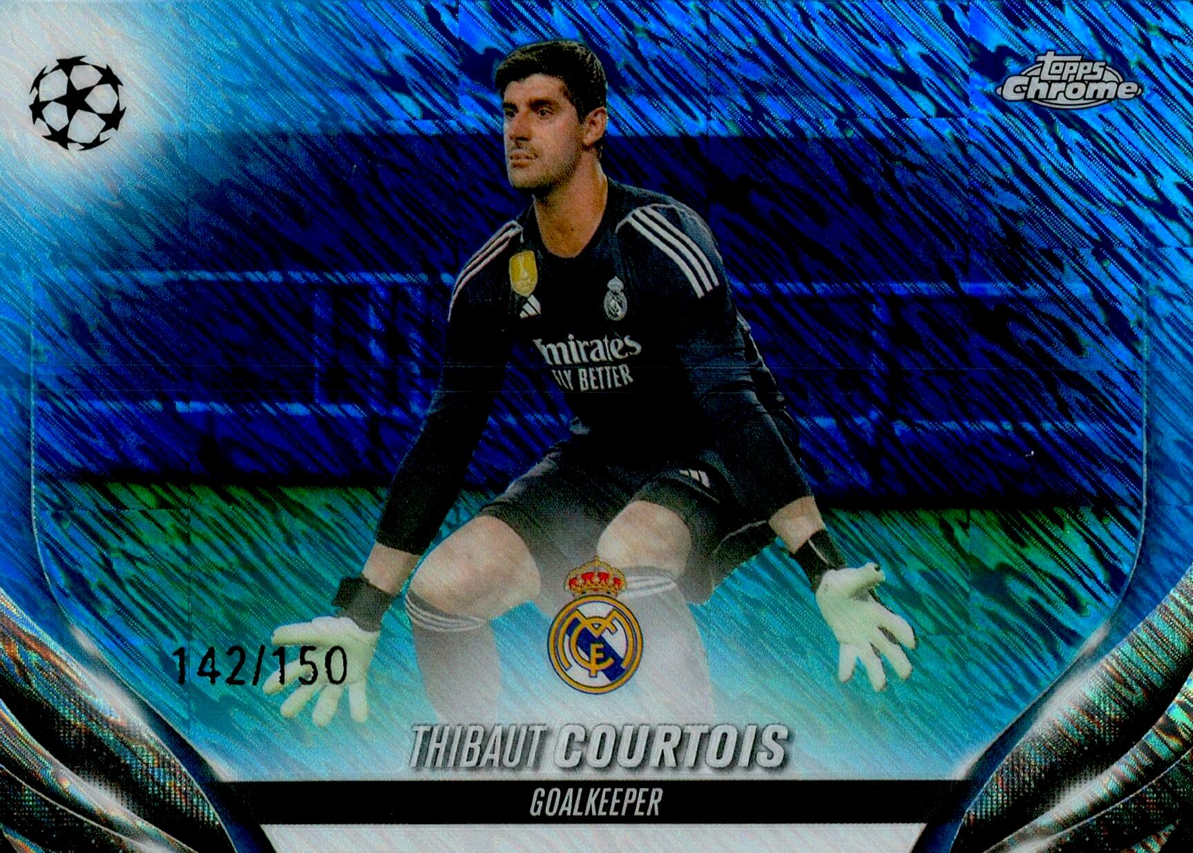 TOPPS CHROME 2023/2024 COURTOIS Nº100 NUMERADA /150