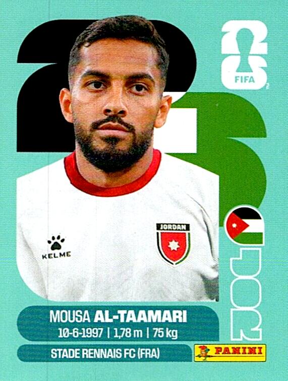 STICKERS FIFA WORLD CUP 2026 MOUSA AL-TAAMARI NºJOR 15
