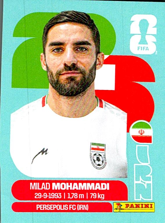 STICKERS FIFA WORLD CUP 2026 MILAD MOHAMMADI NºIRN 5