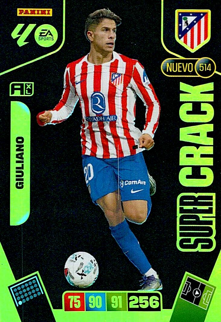 ADRENALYN LA LIGA 2025/2026 GIULIANO NUEVO SUPERCRACK Nº514